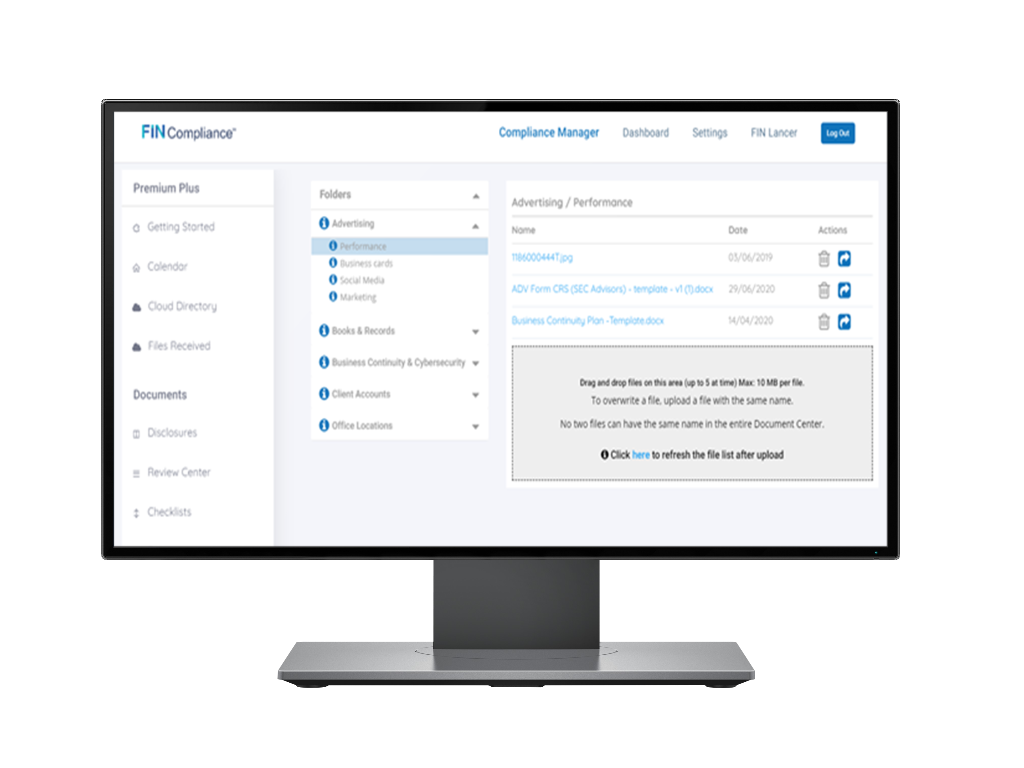 Secure document cloud storage..